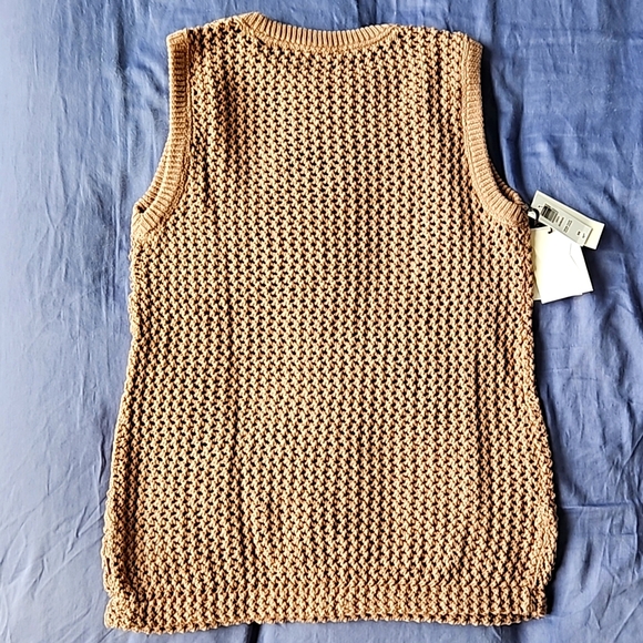 Aritzia TNA Dundas Sweater Vest Warm Taupe M - Picture 2 of 7